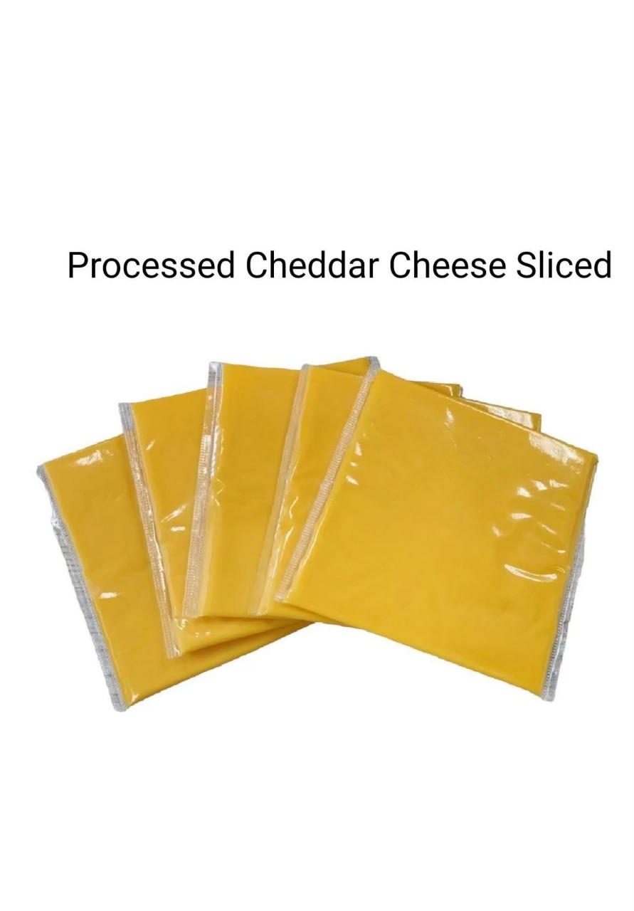 Processed Cheddar cheese 10 sliced